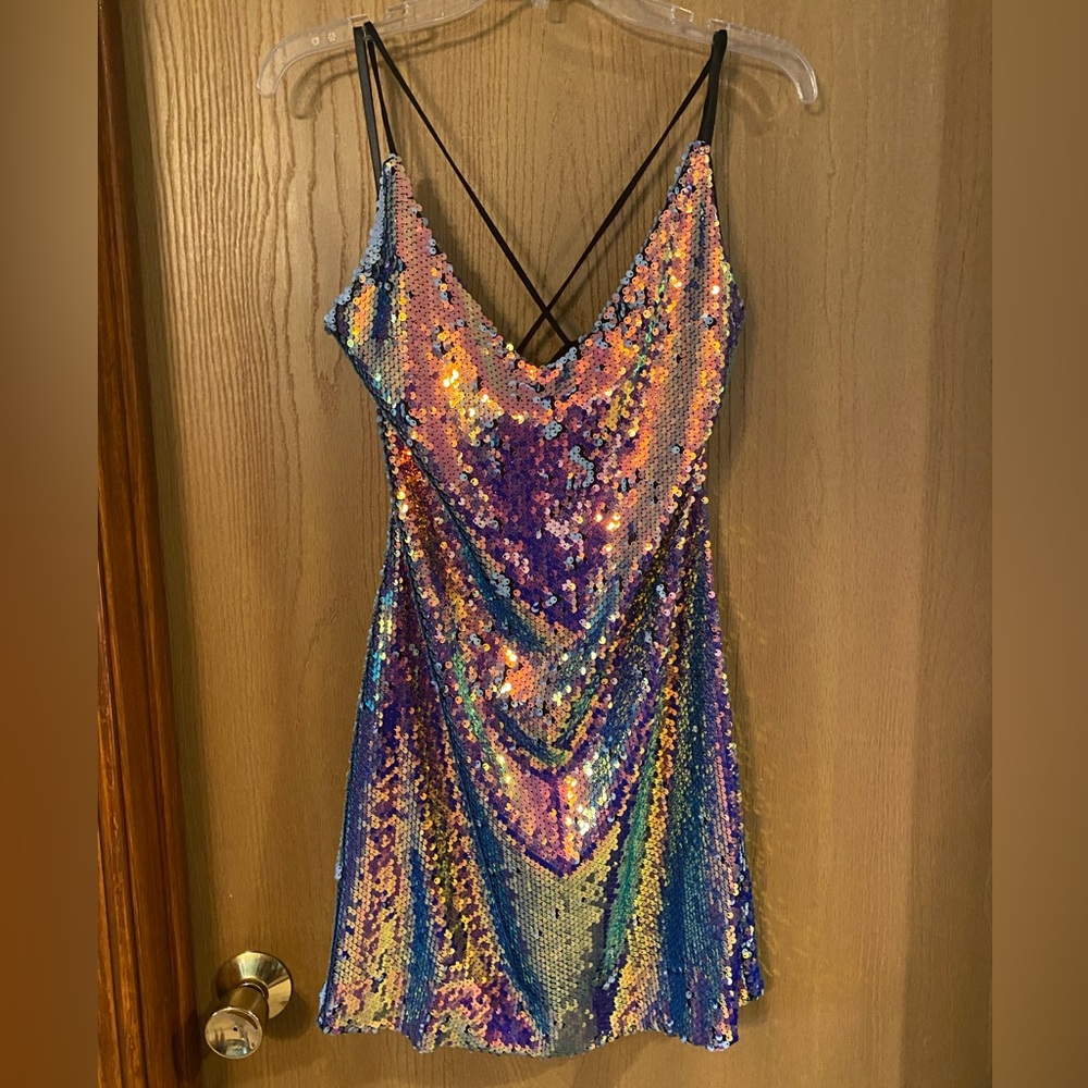 By & By, sequin party dress